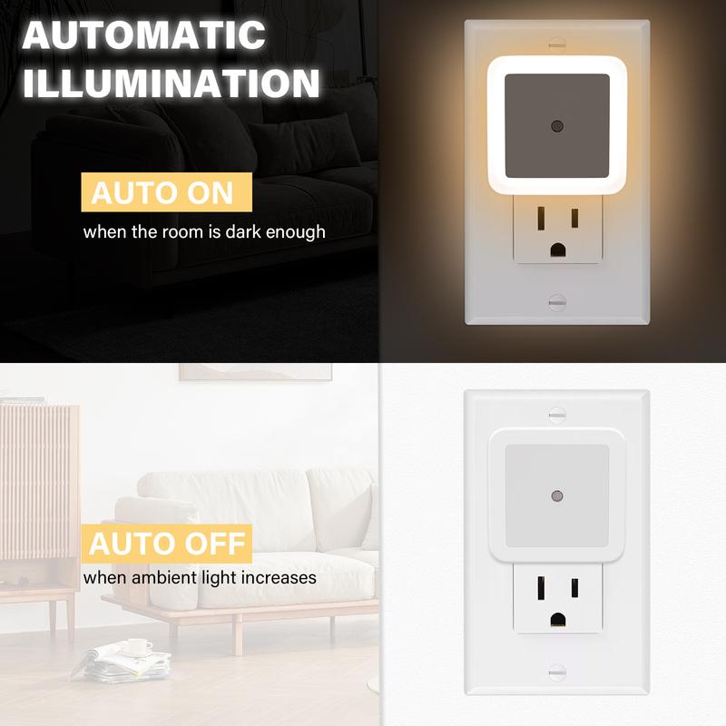 Lumivo - Night Lights Plug into Wall 6-Pack