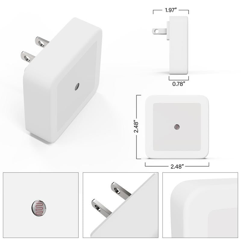 Lumivo - Night Lights Plug into Wall 6-Pack
